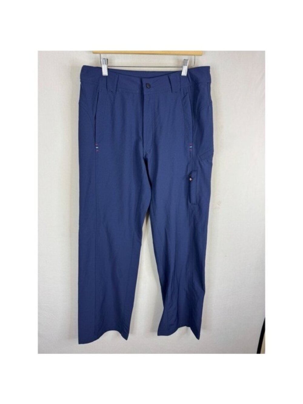 Lululemon Athletica Mens Navy Blue Tech Stretch Straight Leg Pants Size 34X35